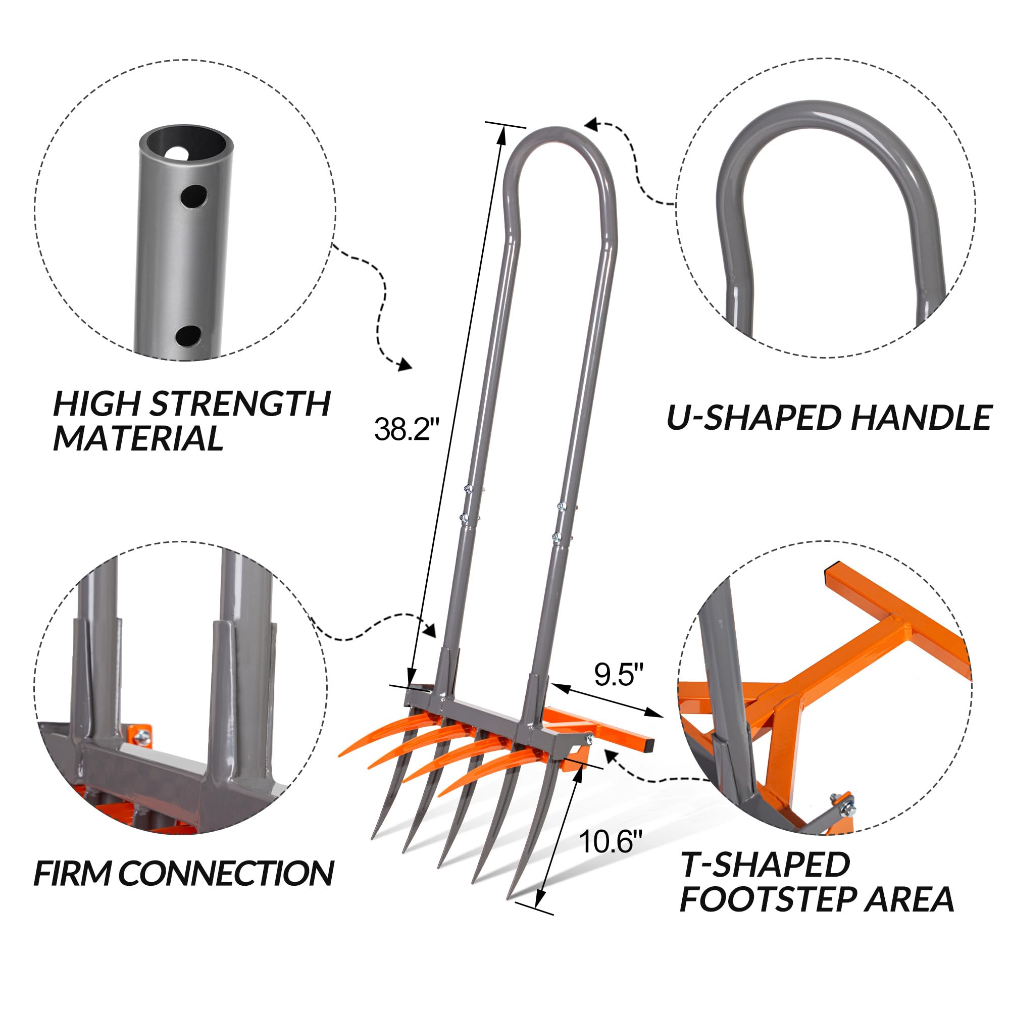 Broad Fork Heavy Duty 9-Tine H - đánh giá và giá Spade Digging Fork